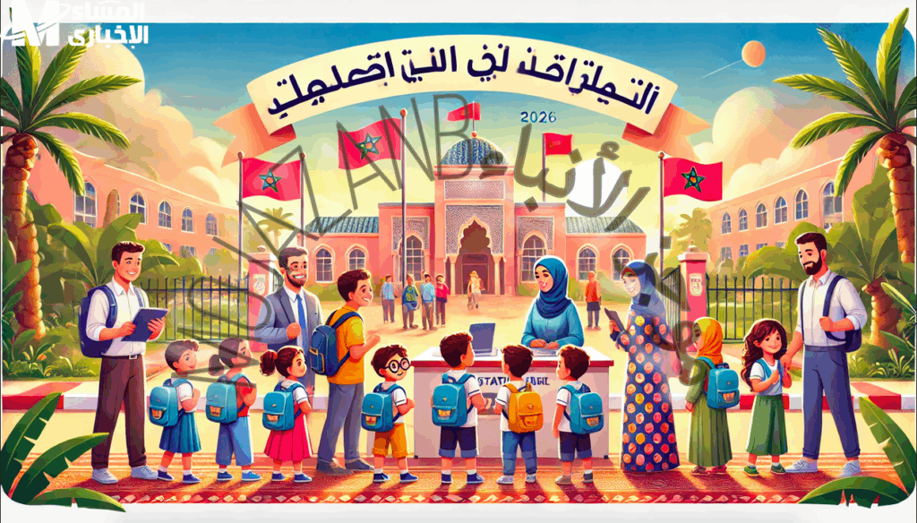 تسجيل التلاميذ الجدد بالسنة الأولى من التعليم الابتدائي في المغرب