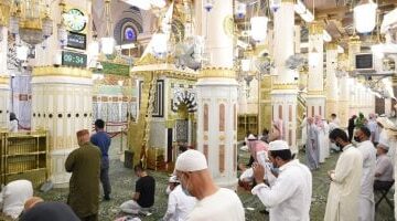 عاجل.. 
                                            “من القلب إلى حبيب الرب”.. حجاجنا فى الروضة الشريفة يسلمون على النبى