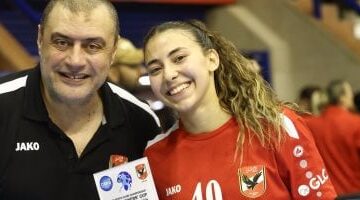 فرح الروبي أفضل لاعبة في مباراة الأهلي وأول أغسطس لكرة اليد