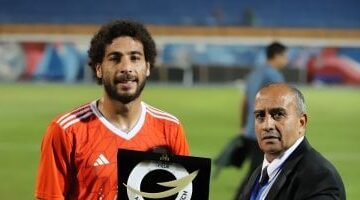 محمود عماد رجل مباراة فاركو وحرس الحدود فى دورى نايل