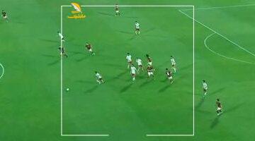 سيراميكا يضرب شباك حرس الحدود بهدف رجب نبيل قبل صافرة نهاية الشوط الأول