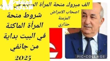 يابختك يا جزائرية.. تفاصيل منحة المرأة الماكثة في المنزل 2025 وشروط التقديم