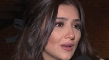 الوسط الفني يواسي مي عمر ومحمد سامي في جنازة والدها