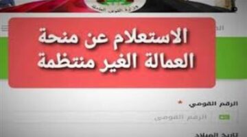 رسميًا قبل رمضان موعد صرف منحة العمالة غير المنتظمة 2026